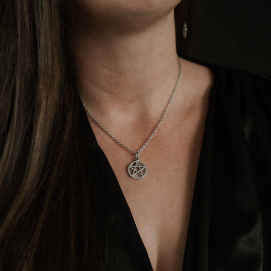 Pentacle Stainless Steel Necklace – product image 2