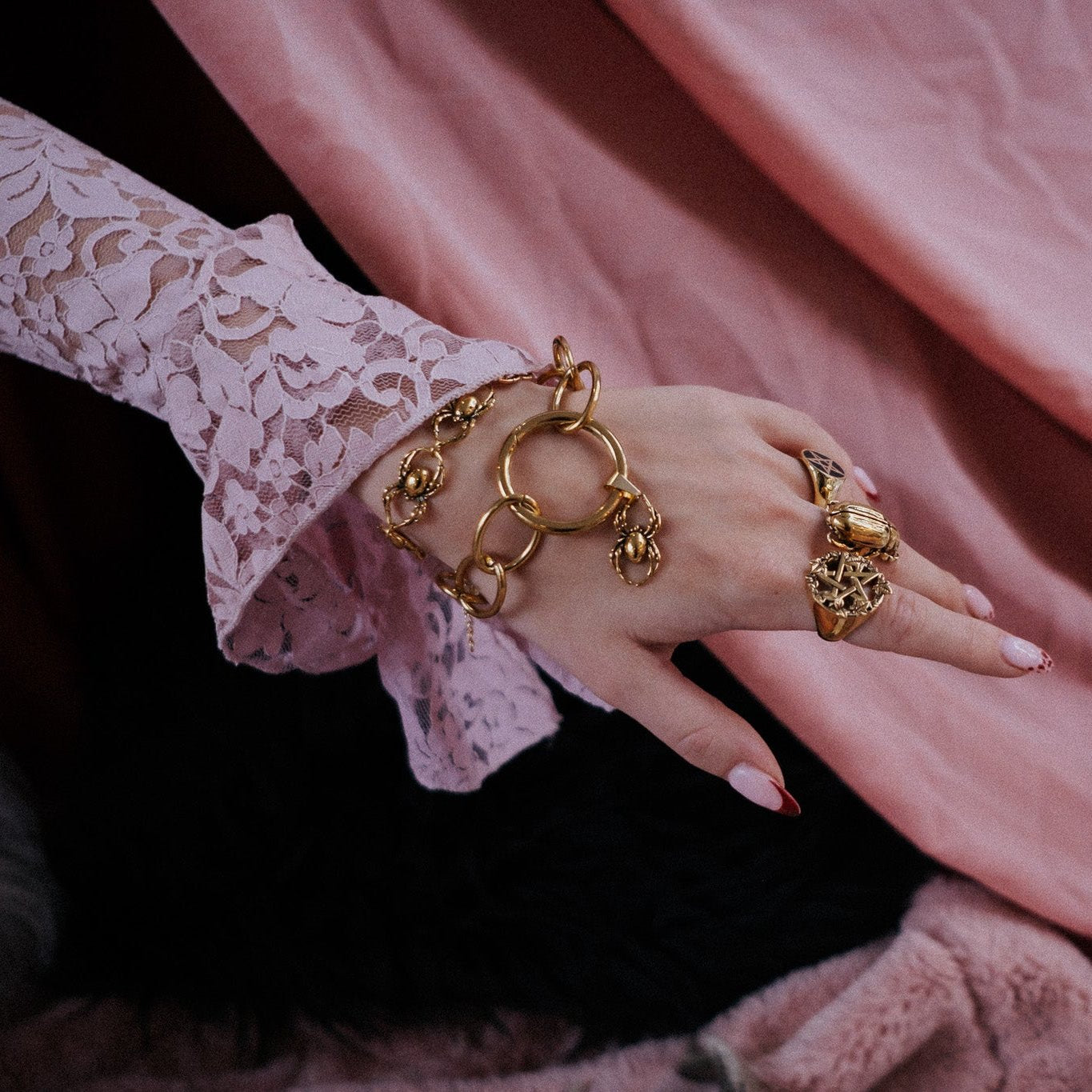 Gold Talisman Charm Bracelet – product image 3