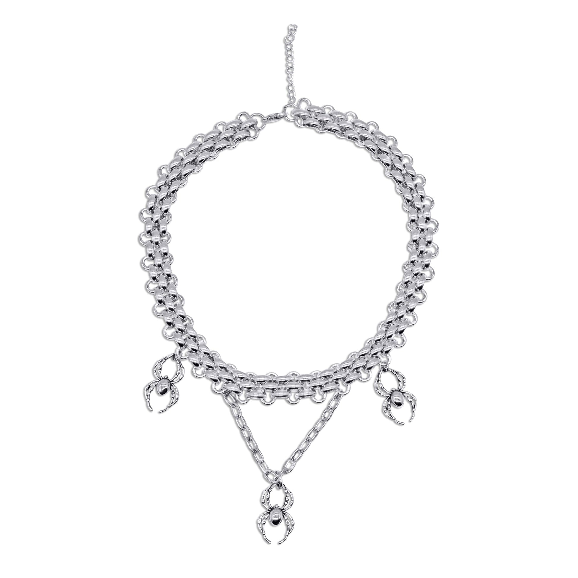Orb Weaver Spider Stainless Steel Choker – product image 1