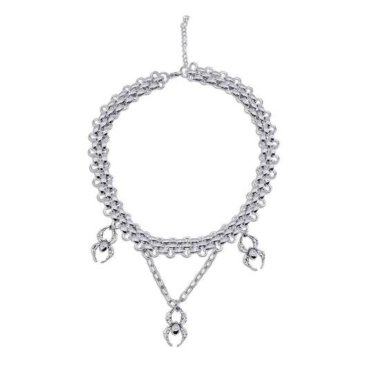 Orb Weaver Spider Stainless Steel Choker – product image 1