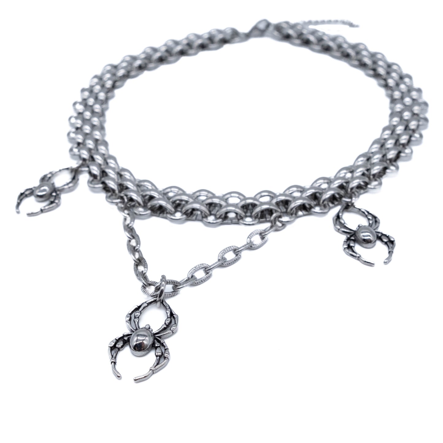 Orb Weaver Spider Stainless Steel Choker – product image 3
