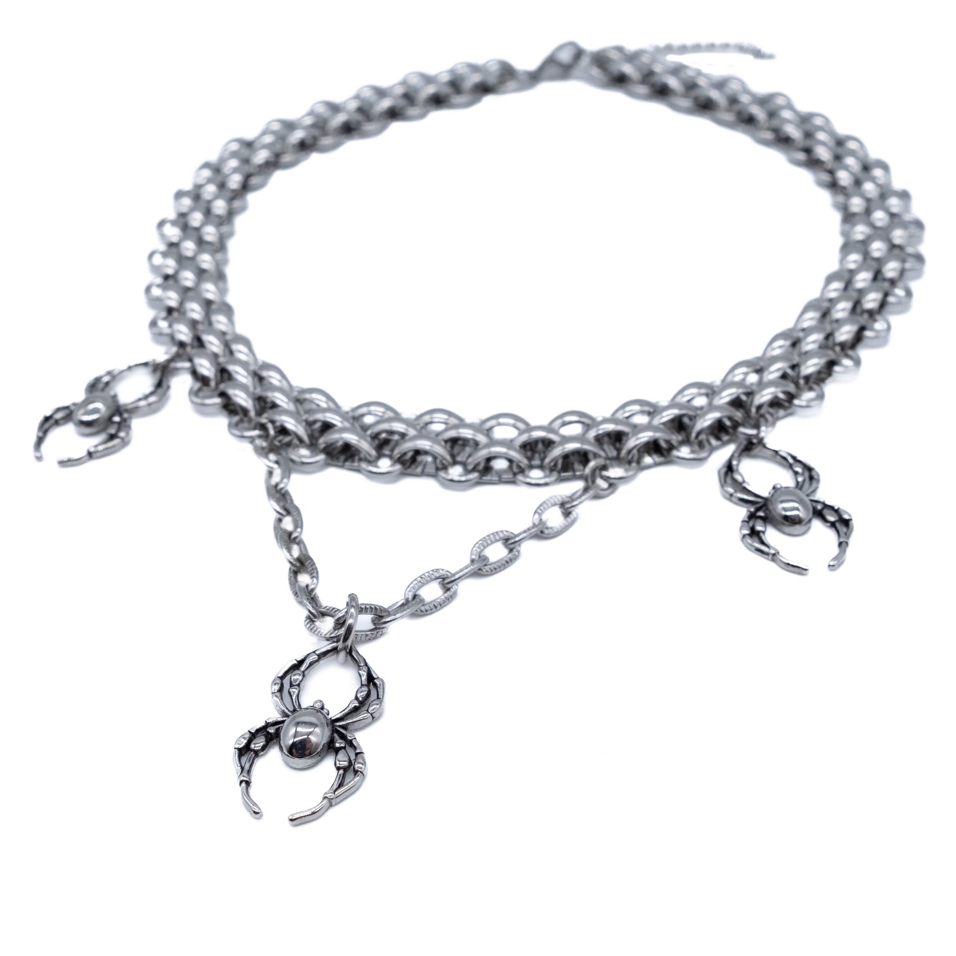 Orb Weaver Spider Stainless Steel Choker – product image 3