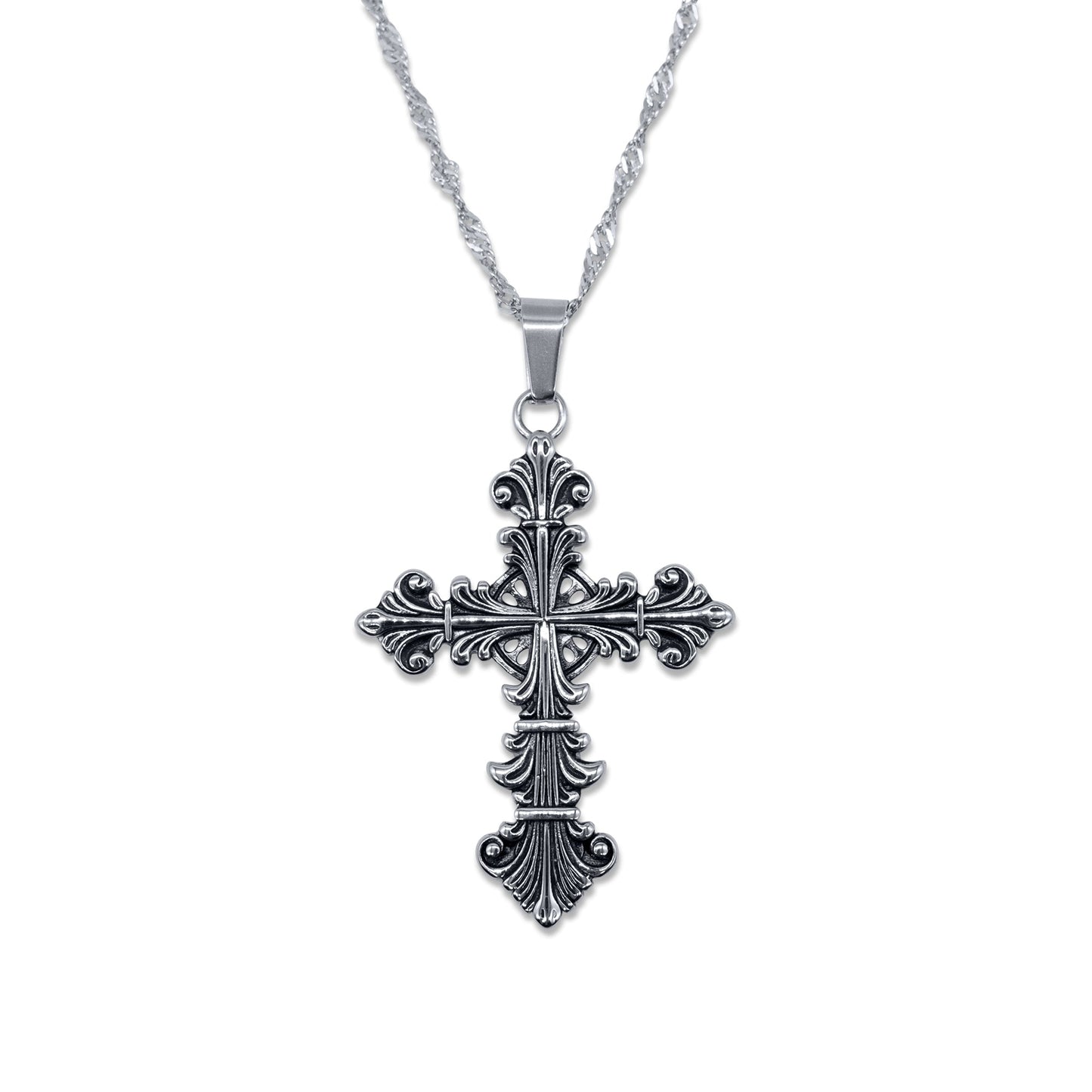 Lament Cross Stainless Steel Necklace – product image 1
