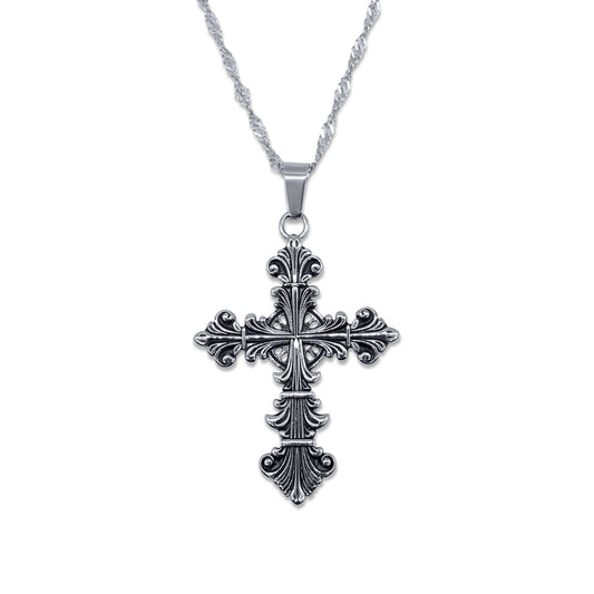 Lament Cross Stainless Steel Necklace – product image 1