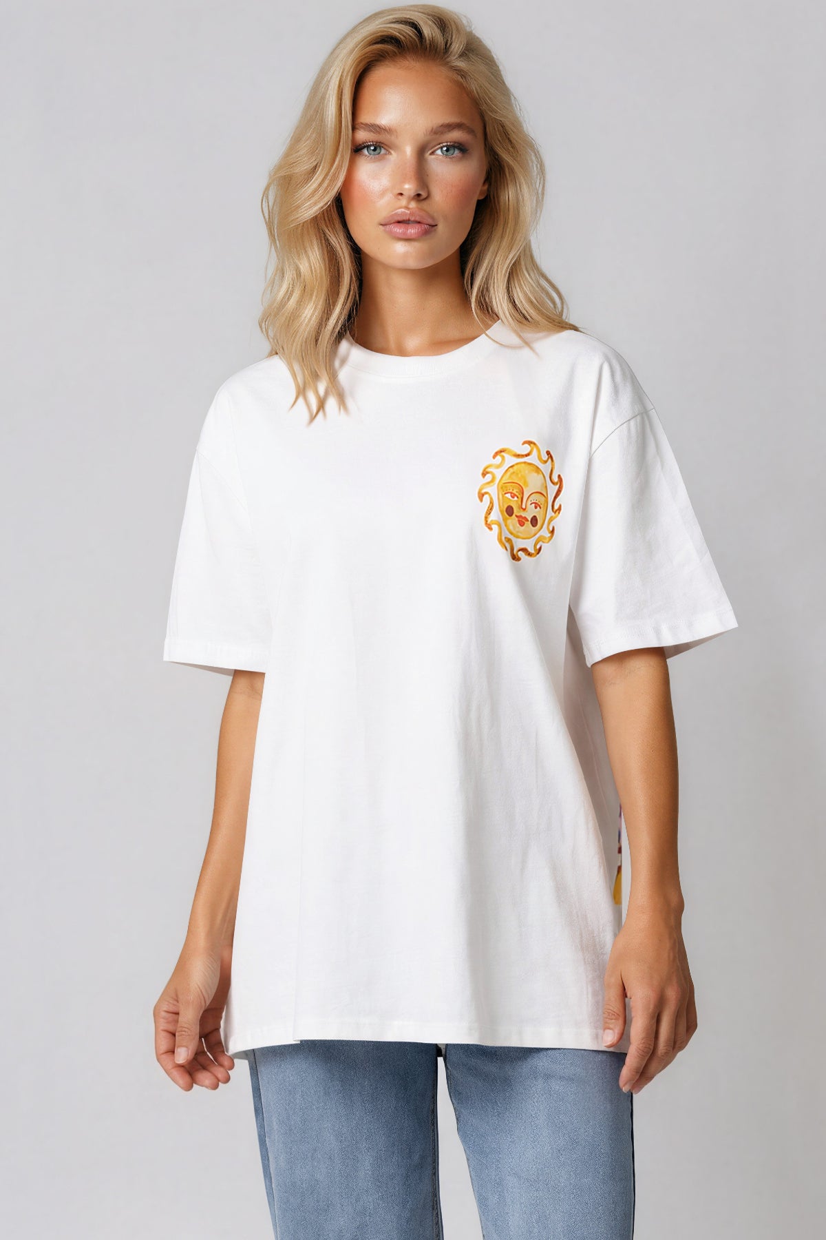 White Postcard Short Sleeve T-Shirt – product image 1 of 3