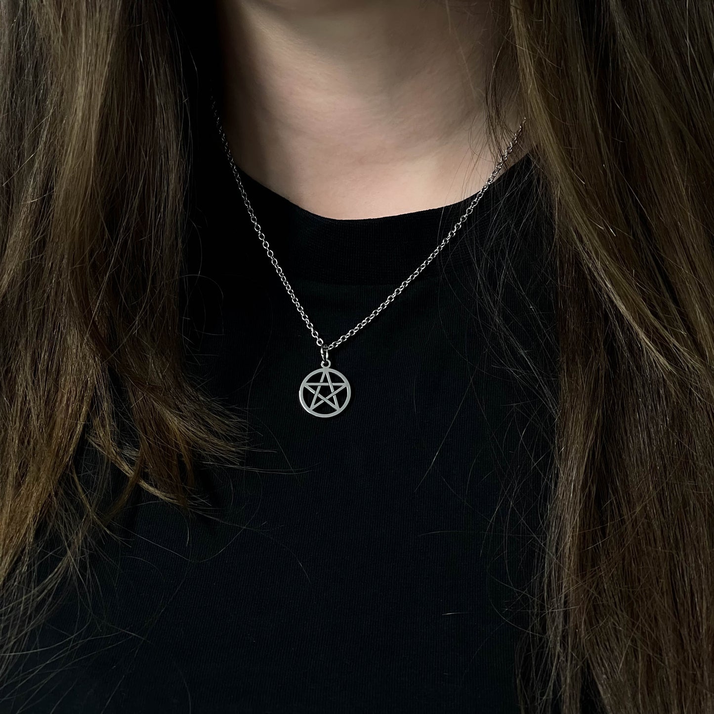 Pentacle Stainless Steel Necklace – product image 3