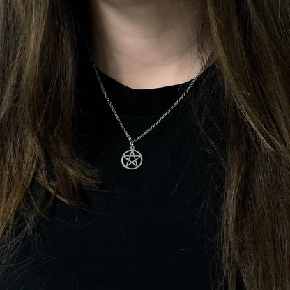 Pentacle Stainless Steel Necklace – product image 3