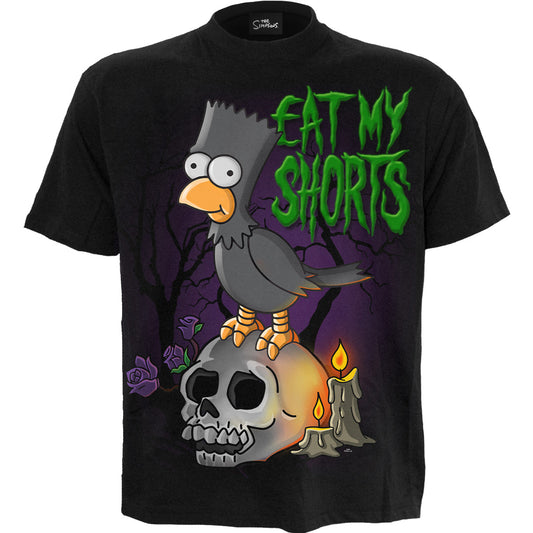 THE SIMPSONS - BART RAVEN - Front Print T-Shirt Black – product image 1 of 2