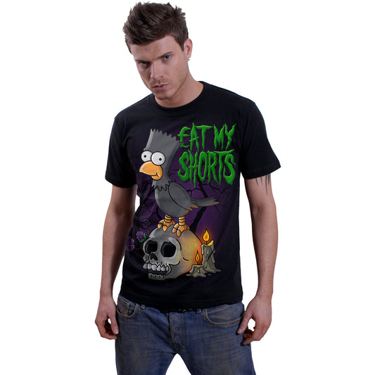 THE SIMPSONS - BART RAVEN - Front Print T-Shirt Black – product image 2 of 2
