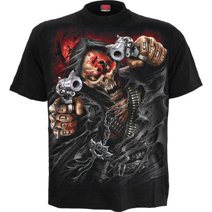 Five Finger Death Punch Assassin Licensed Black T-Shirt – product image 1