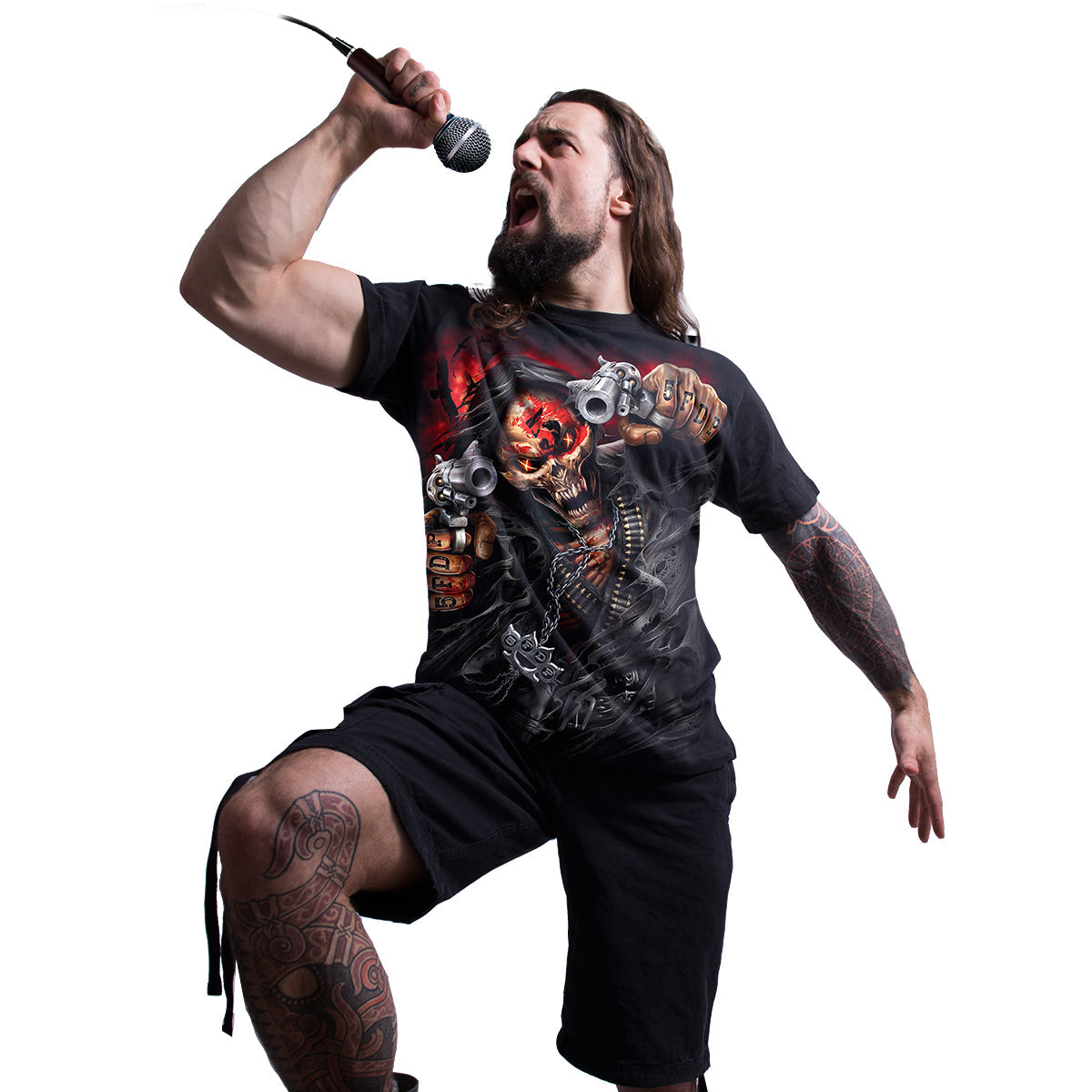 Five Finger Death Punch Assassin Licensed Black T-Shirt – product image 3