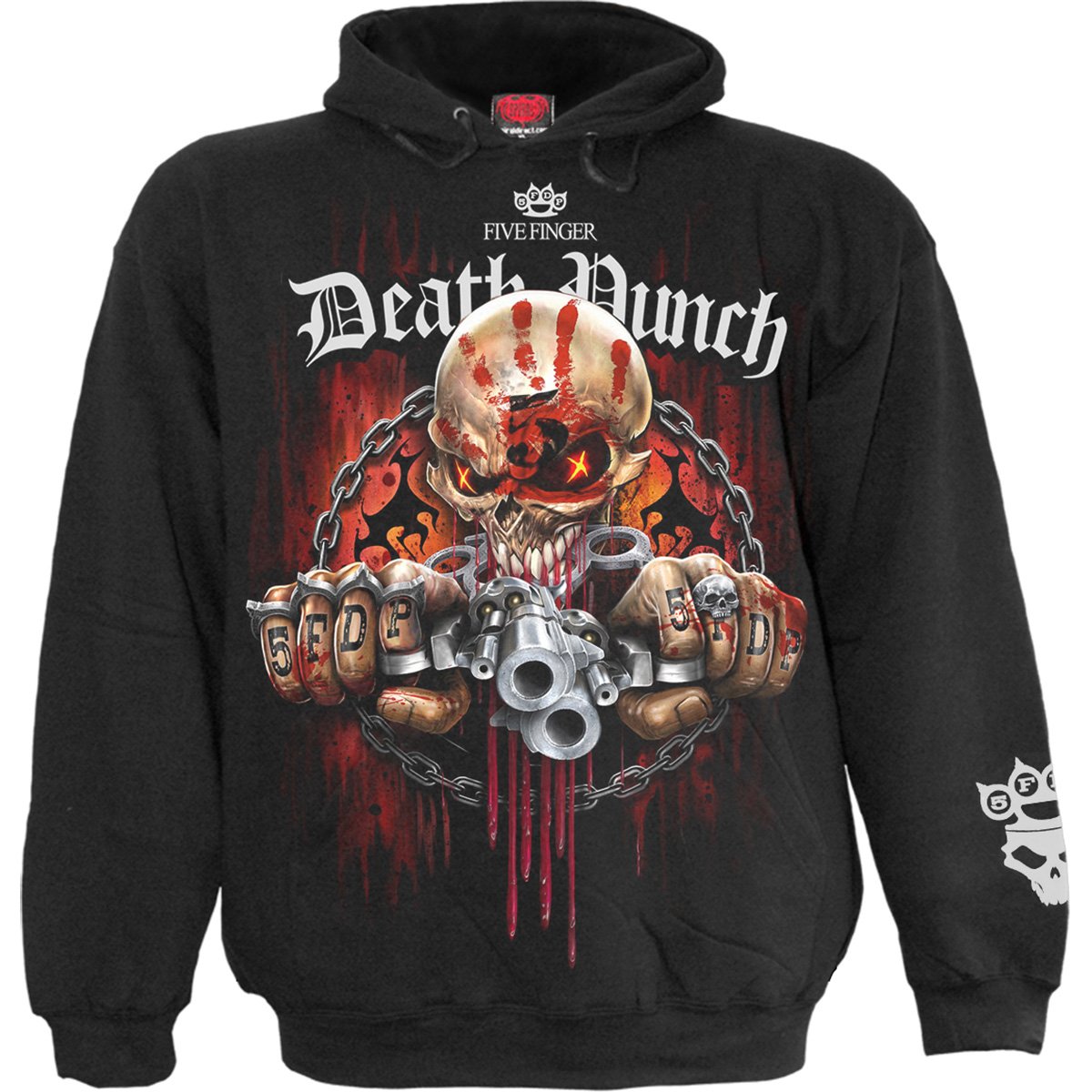 Five Finger Death Punch Assassin Licensed Black Hoodie – product image 1