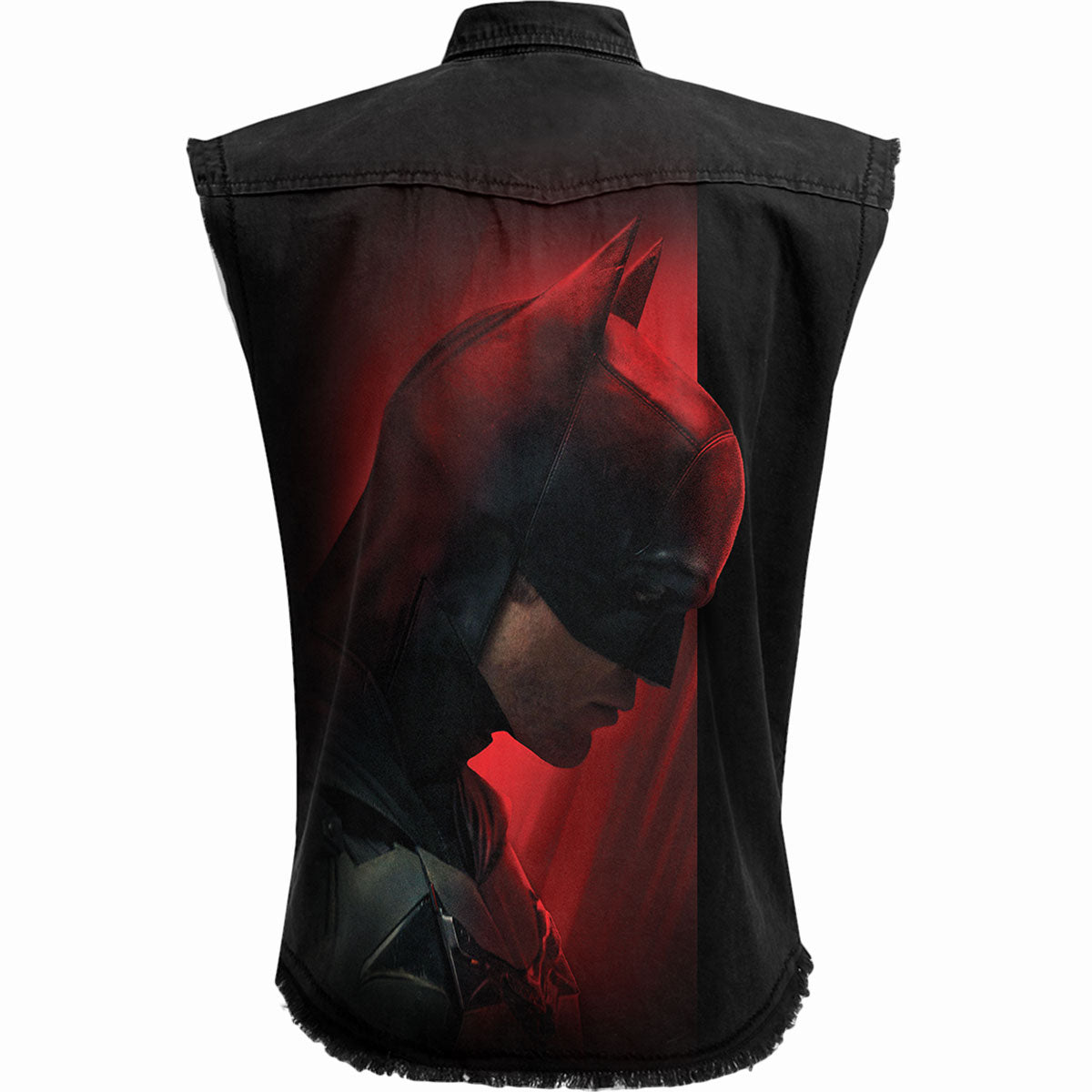 THE BATMAN - PROFILE LOGO - Sleeveless Stone Washed Worker Black – product image 2 of 3
