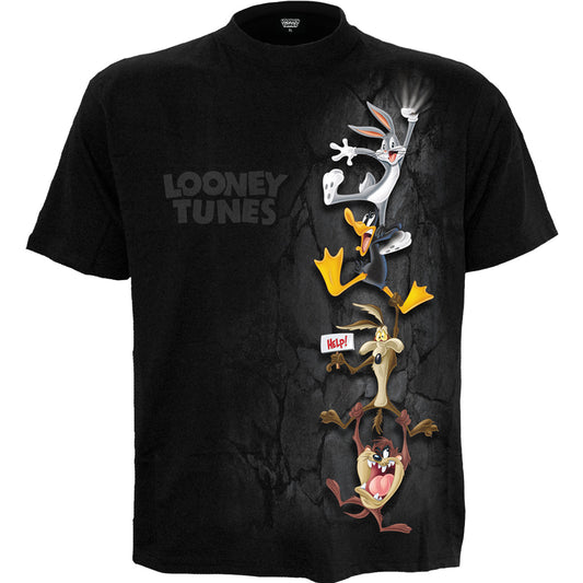 HANGING TUNES - Front Print T-Shirt Black – product image 1 of 2