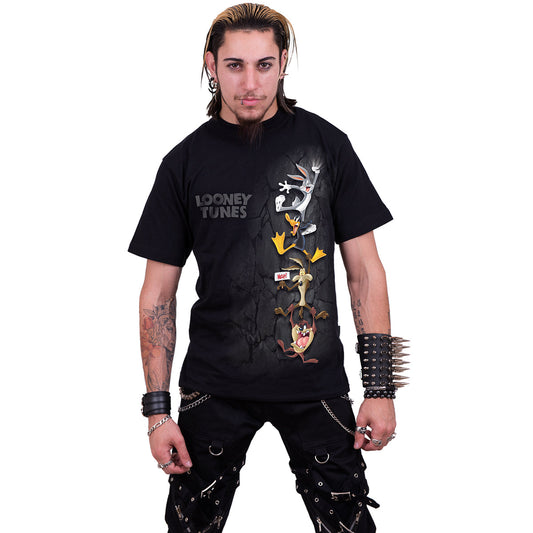 HANGING TUNES - Front Print T-Shirt Black – product image 2 of 2