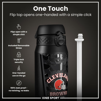 NFL x ION8 Insulated Steel Water Bottle, NFL Browns, 750ml (24oz) – product image 3 of 7
