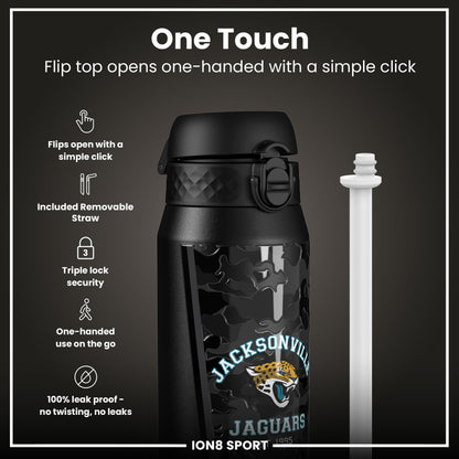 NFL x ION8 Insulated Steel Water Bottle, NFL Jaguars, 750ml (24oz) – product image 3 of 7
