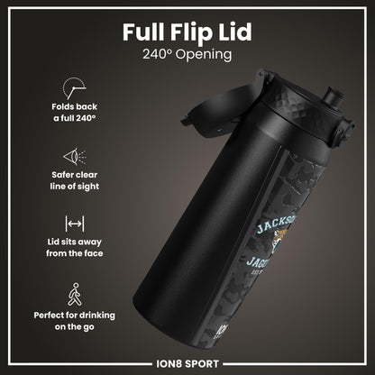 NFL x ION8 Insulated Steel Water Bottle, NFL Jaguars, 750ml (24oz) – product image 4 of 7