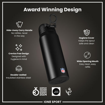 NFL x ION8 Insulated Steel Water Bottle, NFL Jaguars, 750ml (24oz) – product image 6 of 7
