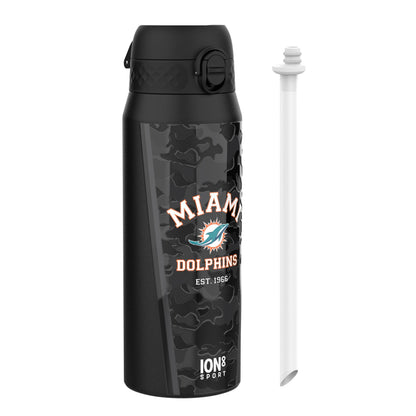 NFL x ION8 Insulated Steel Water Bottle, NFL Dolphins, 750ml (24oz) – product image 1 of 7