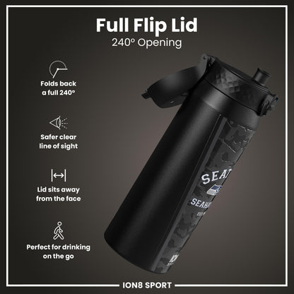 NFL x ION8 Insulated Steel Water Bottle, NFL Seahawks, 750ml (24oz) – product image 4 of 7