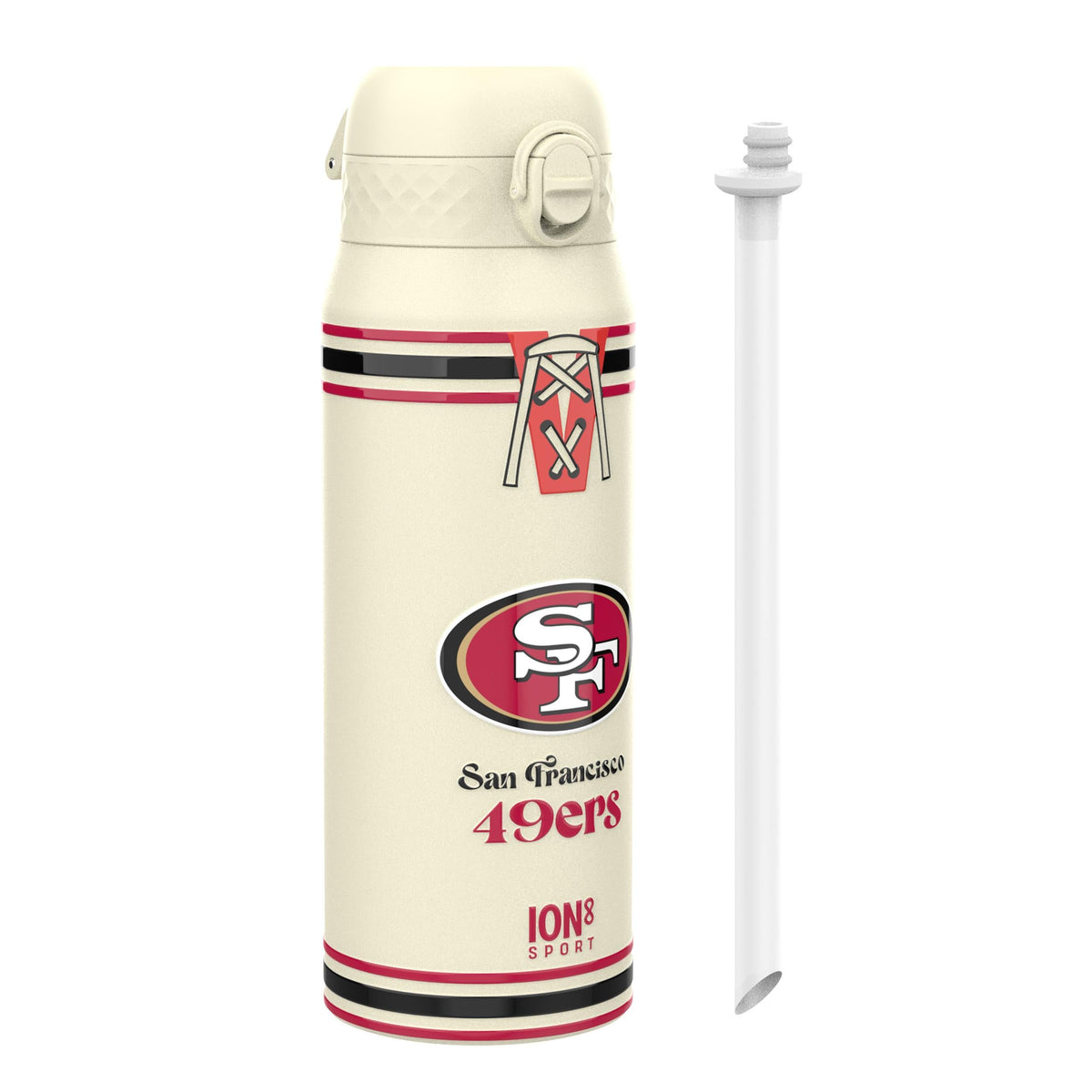 NFL x ION8 Insulated Steel Water Bottle, NFL 49ers, 750ml (24oz) – product image 1 of 7