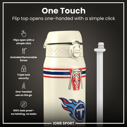 NFL x ION8 Insulated Steel Water Bottle, NFL Titans, 750ml (24oz) – product image 3 of 7