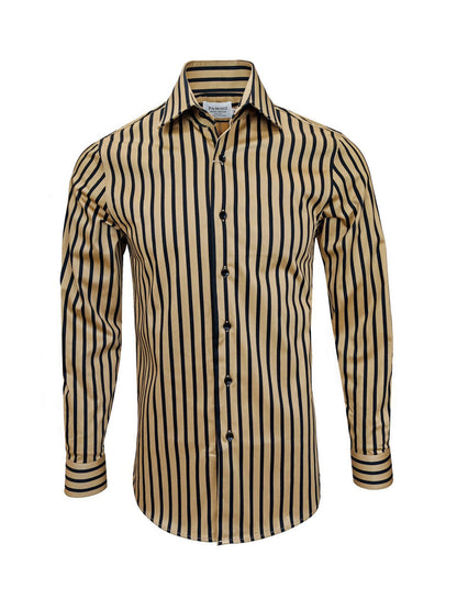 Gold With Black Bold Stripe Shirt – product image 1