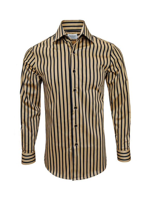 Gold With Black Bold Stripe Shirt – product image 1