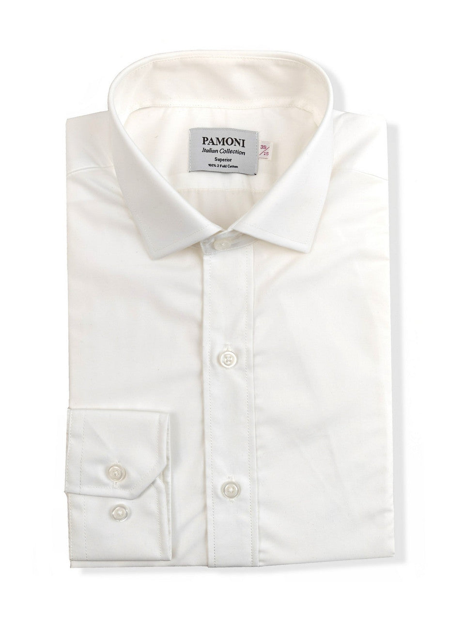 Plain White Slim Fit Shirt – product image 2