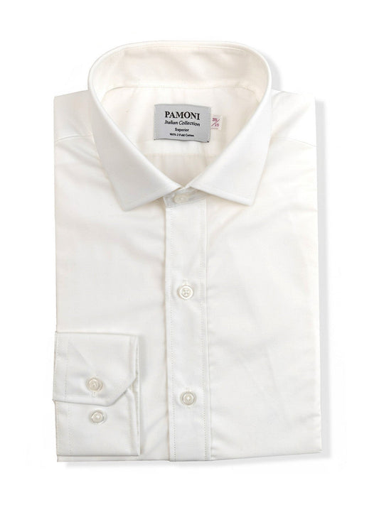 Plain White Slim Fit Shirt – product image 2