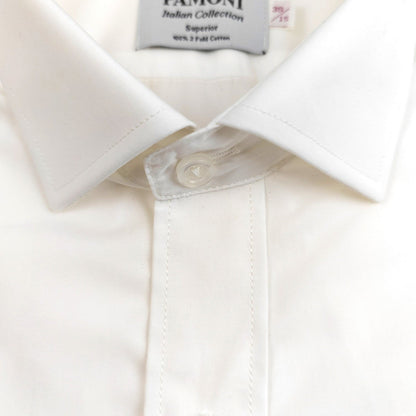 Plain White Slim Fit Shirt – product image 3