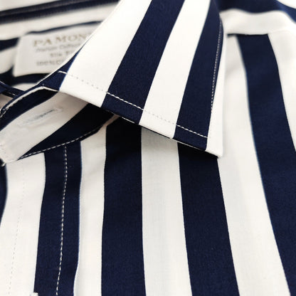 White Navy Bold Stripe Shirt – product image 3