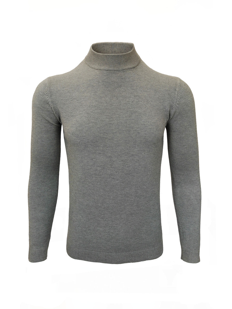 Grey High Neck Slim Fit Jumper – product image 3 of 3