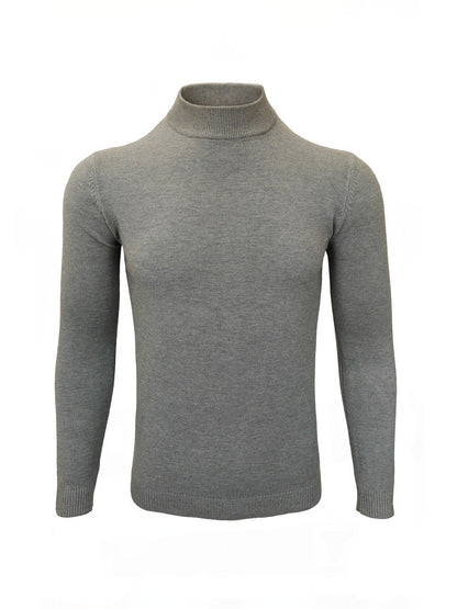 Grey High Neck Slim Fit Jumper – product image 3 of 3