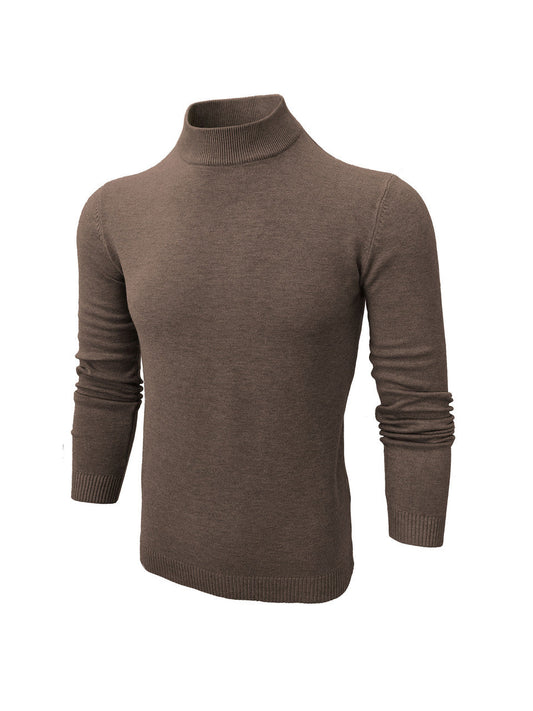 Brown High Neck Slim Fit Jumper – product image 1 of 3