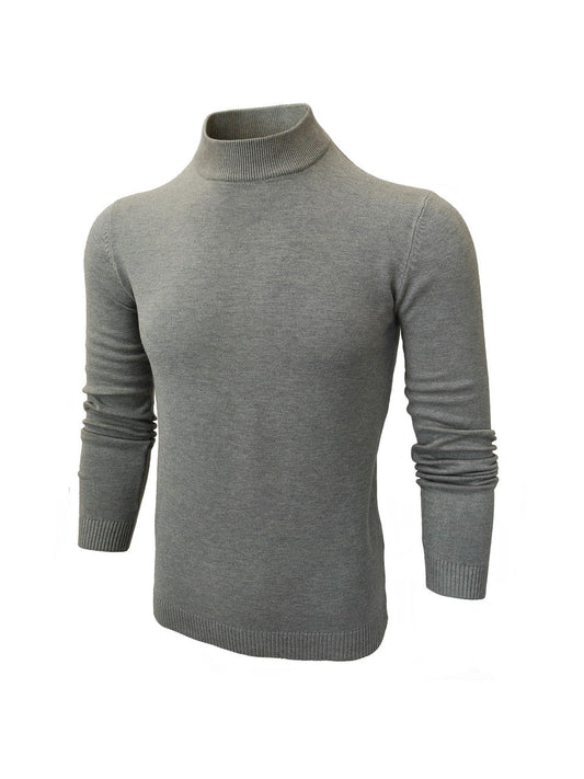 Grey High Neck Slim Fit Jumper – product image 1 of 3