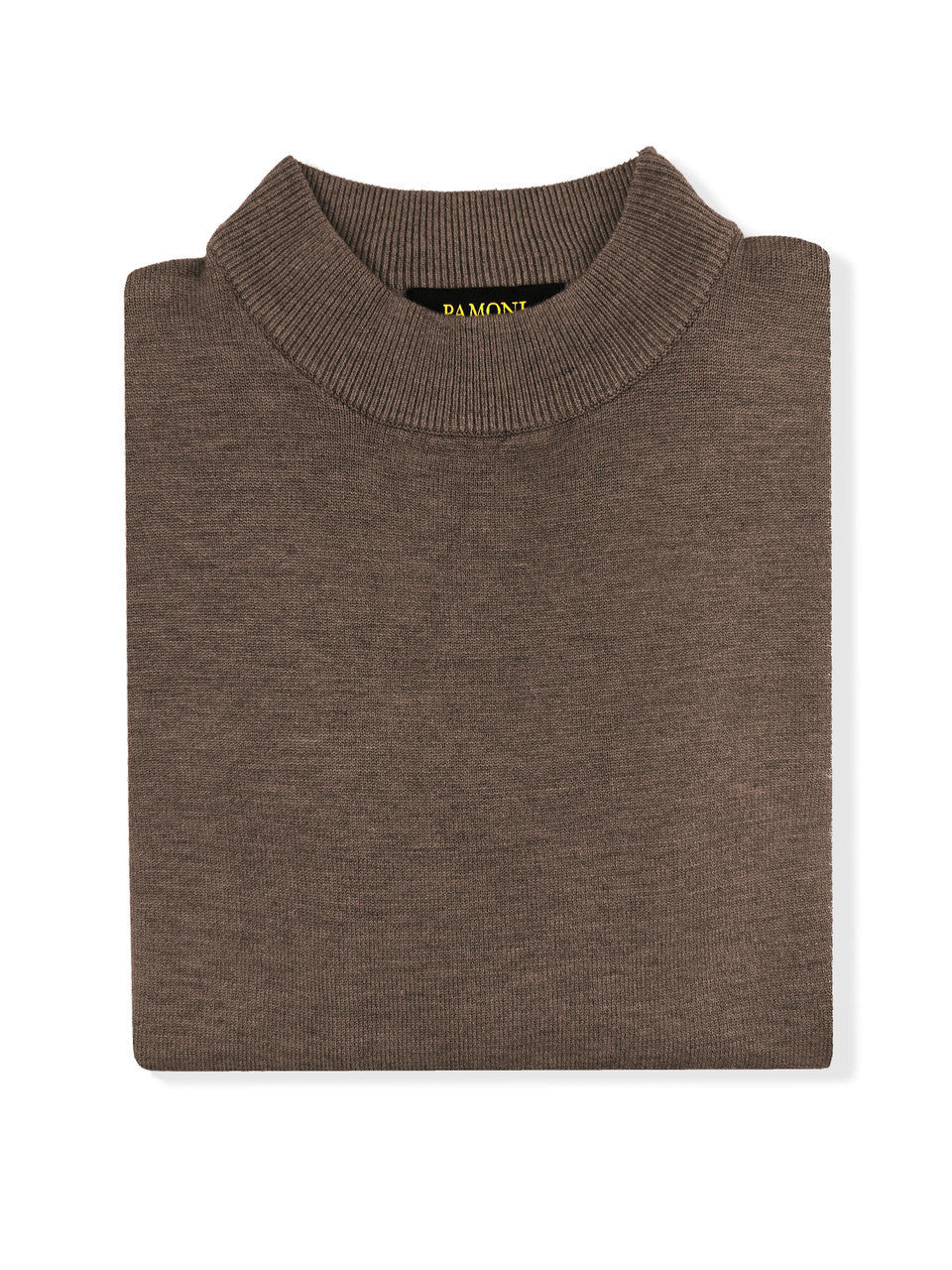 Brown High Neck Slim Fit Jumper – product image 2 of 3