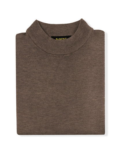 Brown High Neck Slim Fit Jumper – product image 2 of 3