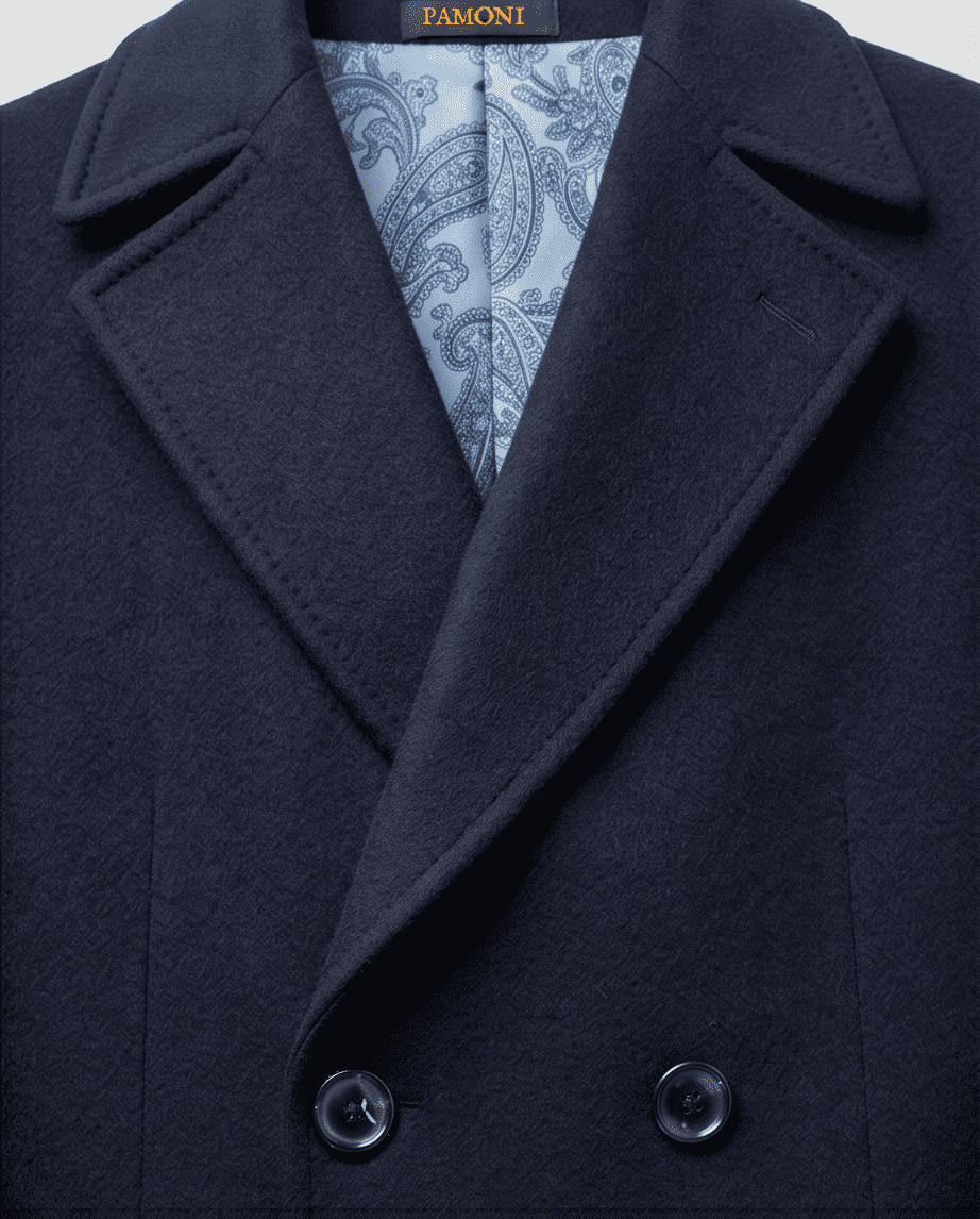 Classic Double-Breasted Wool Blend Overcoat – product image 4 of 4