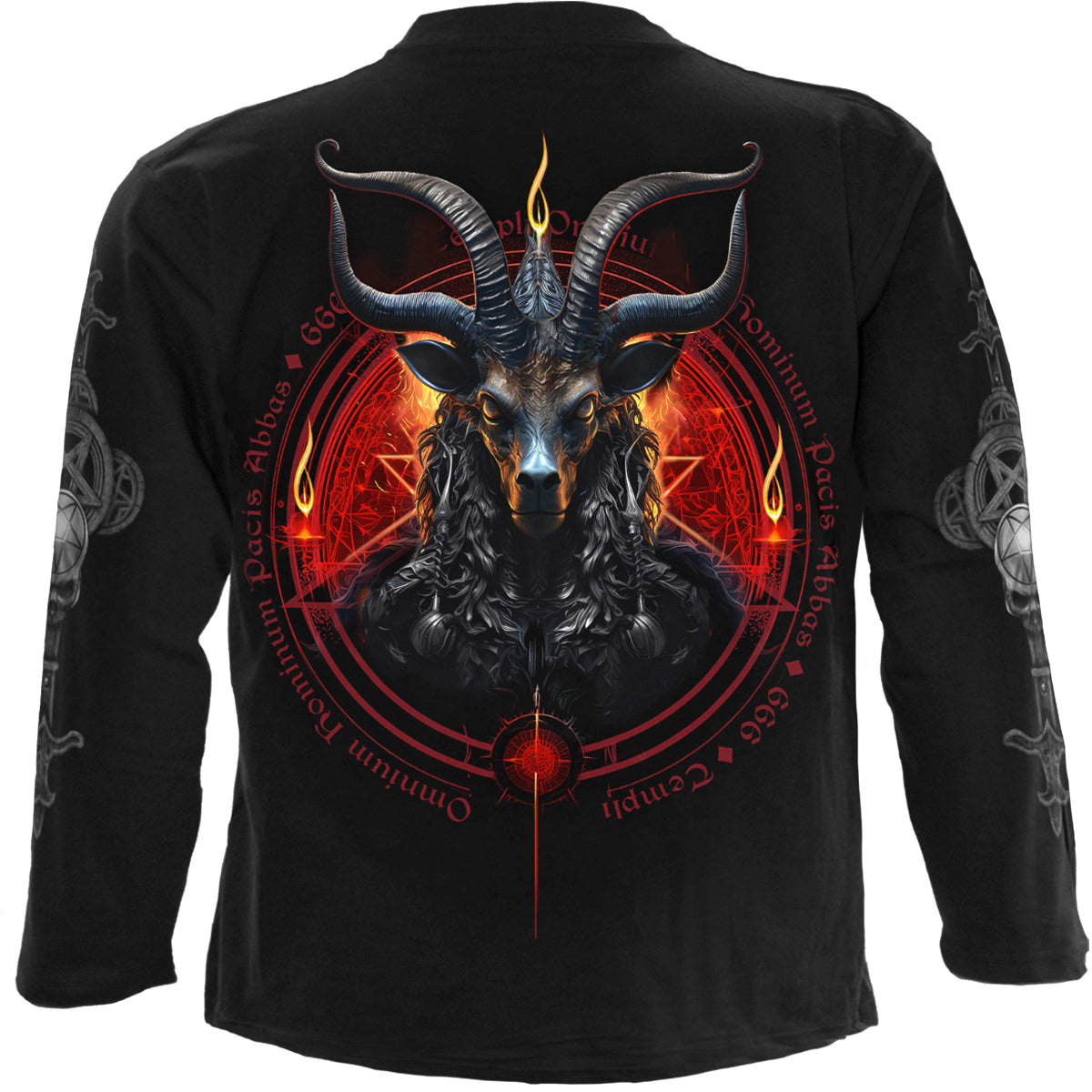 Baphomet Black Long-Sleeve T-Shirt – product image 2