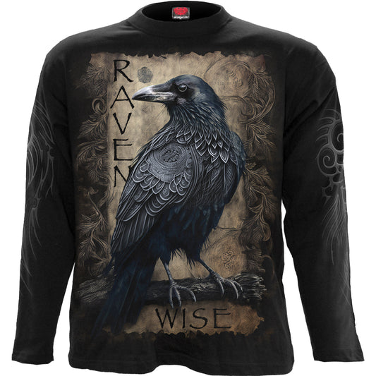 Raven Wise Black Long-Sleeve T-Shirt – product image 1