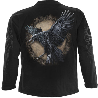 Raven Wise Black Long-Sleeve T-Shirt – product image 2