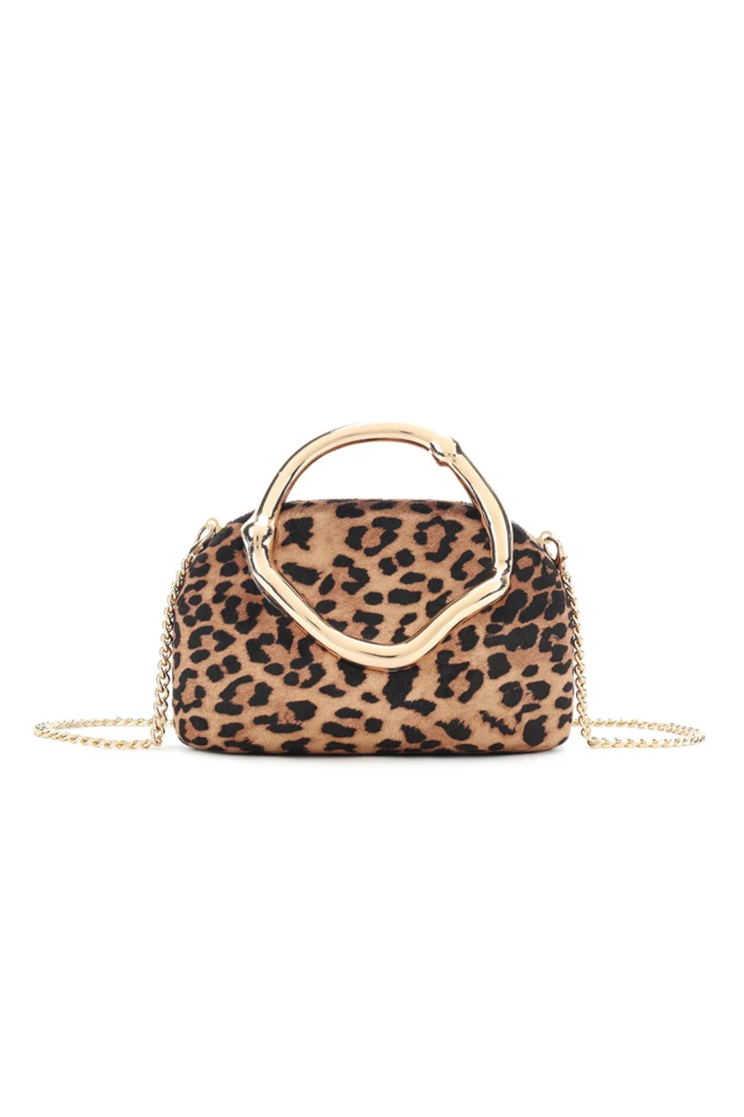 Leopard Print Clutch Bag with Handle Design – product image 1 of 3