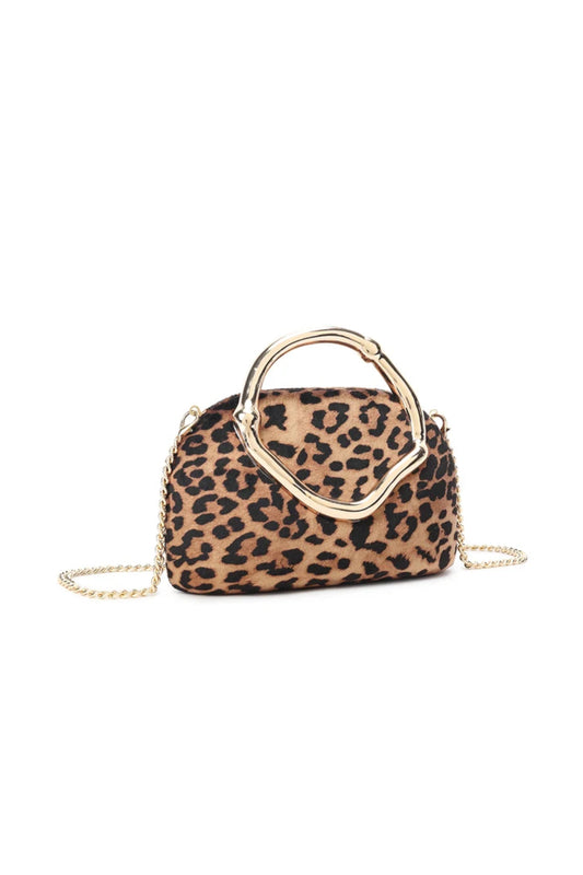 Leopard Print Clutch Bag with Handle Design – product image 2 of 3