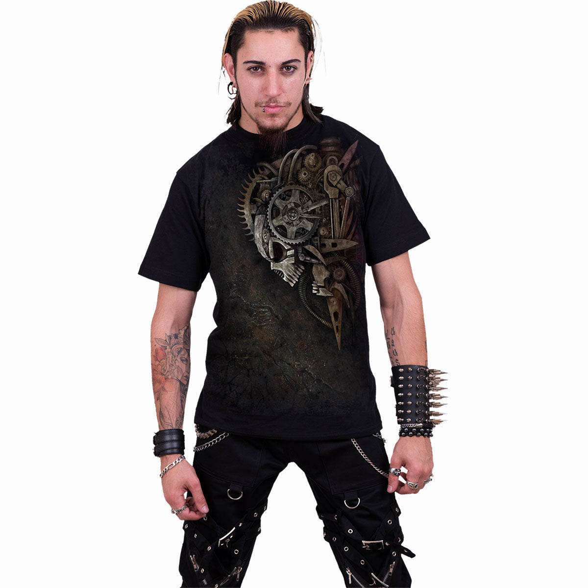 Diesel Punk Black Graphic T-Shirt – product image 3