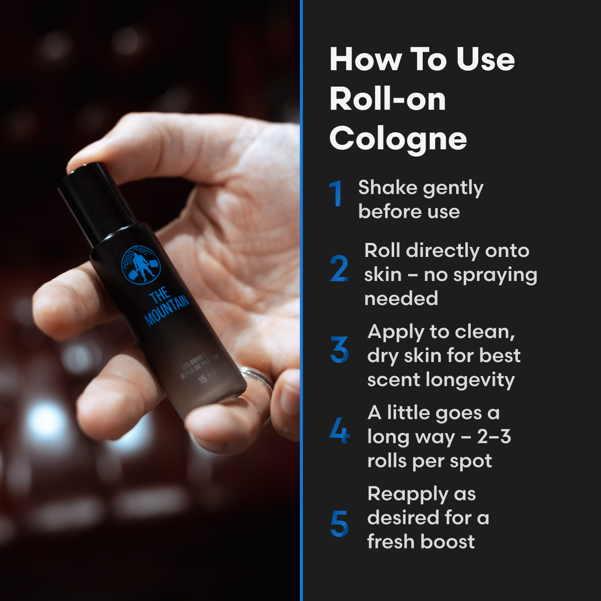 How to use Concentrated Cologne - Mountain