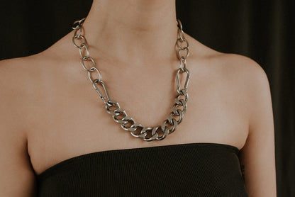 Anarchy Stainless Steel Multi-Chain Necklace – product image 2