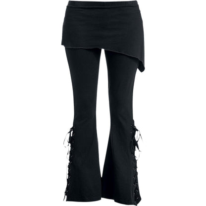 URBAN FASHION - 2in1 Boot-Cut Leggings with Micro Slant Skirt – product image 1 of 3