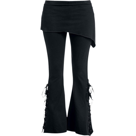 URBAN FASHION - 2in1 Boot-Cut Leggings with Micro Slant Skirt – product image 1 of 3